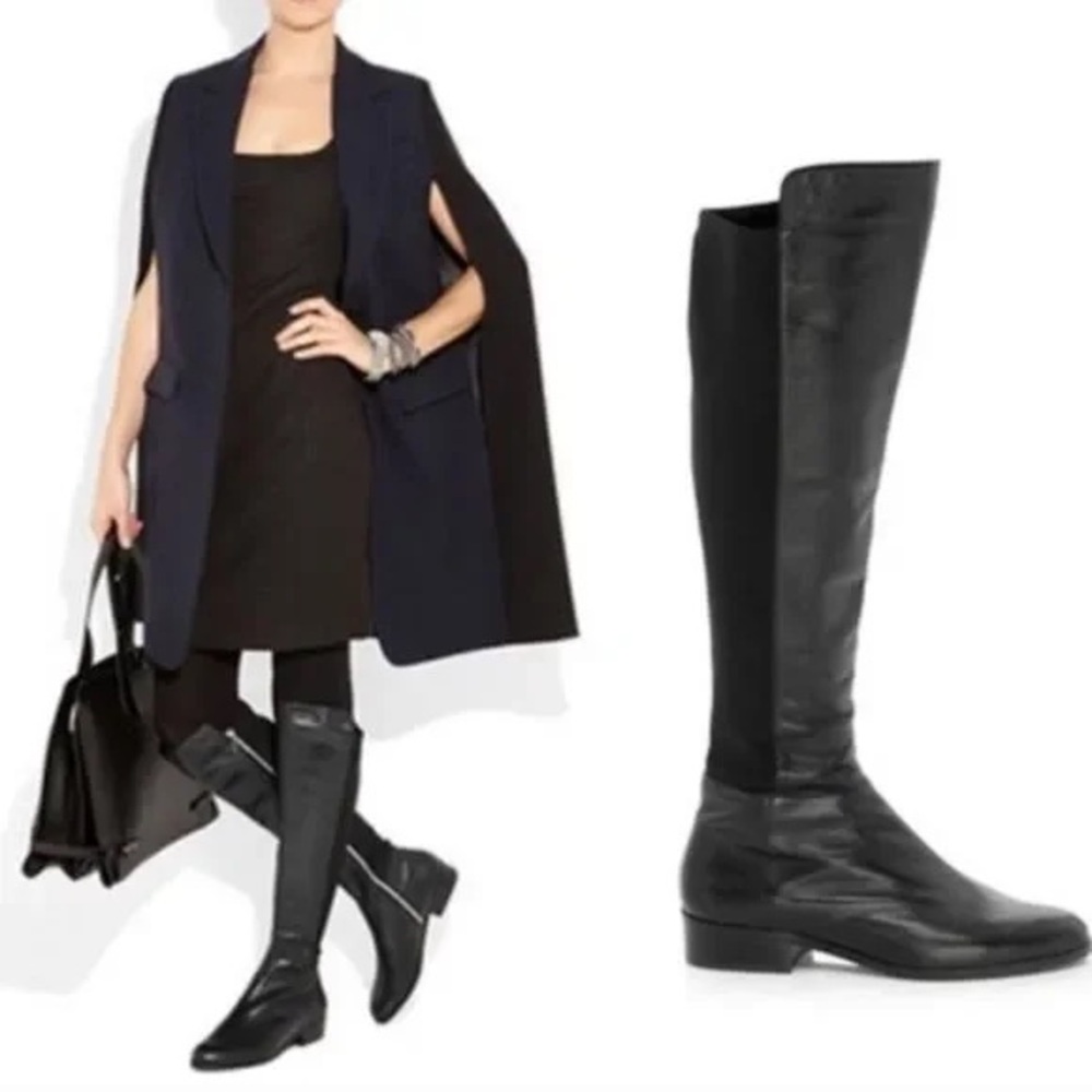 Michael Kors genuine leather neoprene knee high boots black 9.5 women’s
